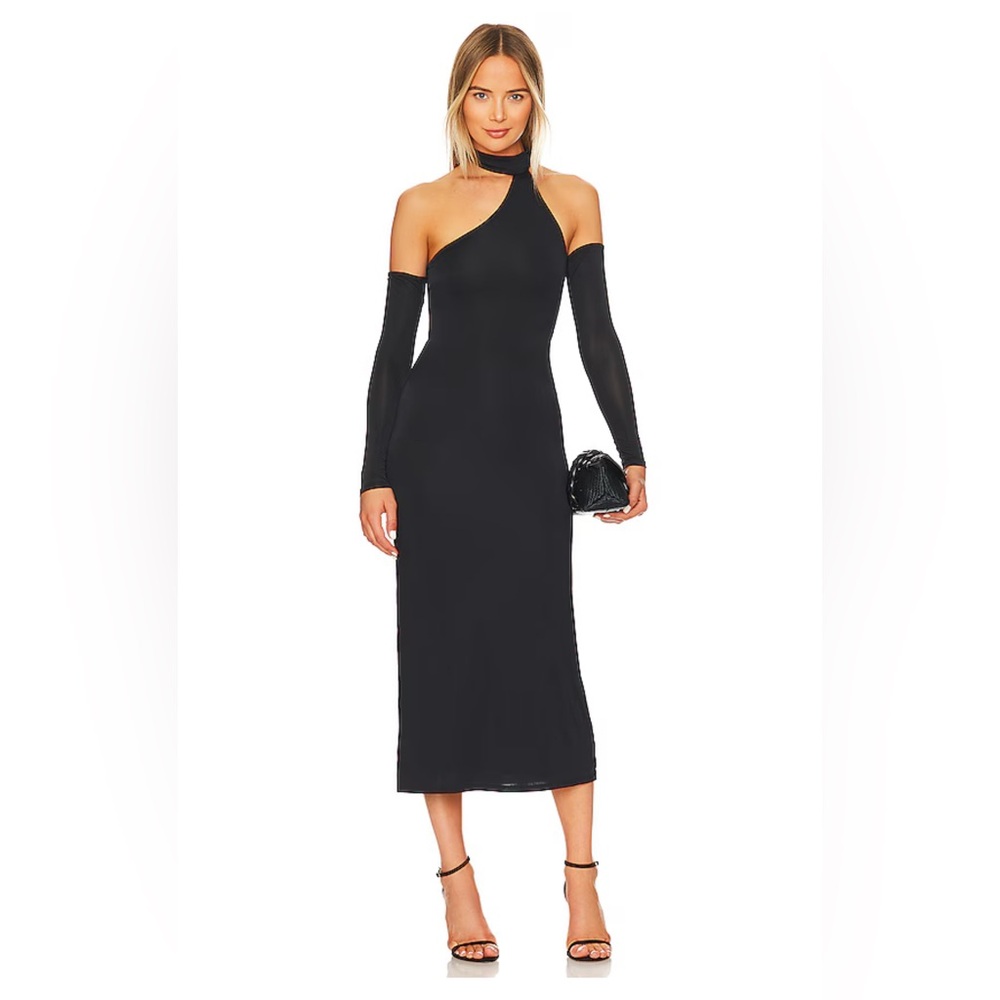 Black Midi Revolve Dress